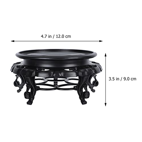Lifkome 1022687KC9 Planter Stand Plant Holder 4. 72Inch Small Plant Stand For Indoor Plants Resin Oriental Style Plant Indoor Resin Plant Stool Round Plant Stand thumb #4