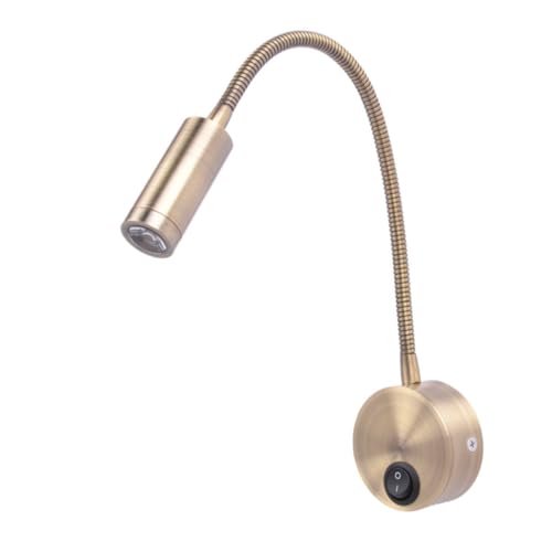 Foco de lectura LED para evitar fatiga ocular en dormitorios con interruptor integrado