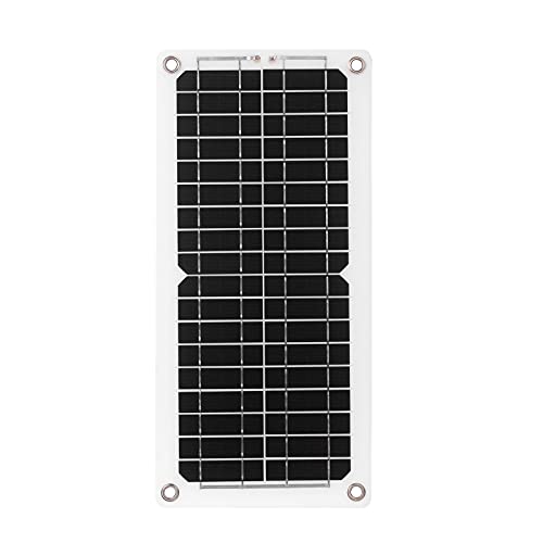 12W 12V Solar Panel Kit mit Laderegler USB Port Off Grid Monokristallines Modul mit SAE Anschlusskabel Kits für Camping…