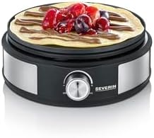 Bild 5 - SEVERIN Fondue-Crêpes-Kombination, spülmaschinengeeignetes Fondueset mit 8 farblich markierten Gabeln, Fondue-Crêpes Maker-Kombi aus Edelstahl, schwarz, FO 2471