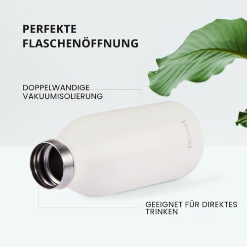 Trinkflasche Thermo Edelstahl 350ml, für heiße und kalte Getränke – Ansicht 3