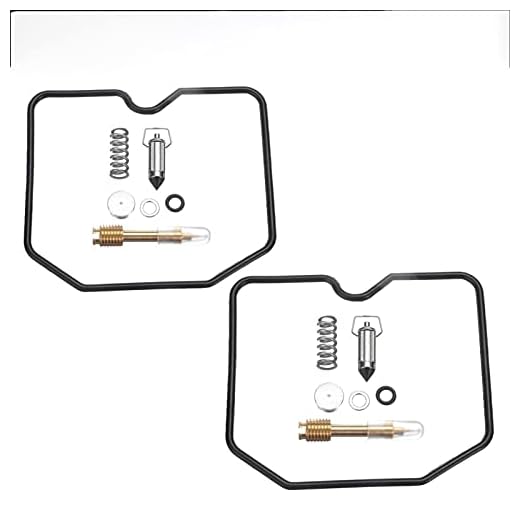 2 SET Högkvalitativ motorcykel Förgasare Rebuild Kit Reparationsverktyg Kompatibel för Kawasaki el en ER GPZ KLE ZL 500 600 GPZ 500 S 1983-1987