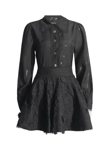 Women Solid Elegant Set Lapel Long Sleeve Loose Tops High Waist Spliced Mini Summer Skirt