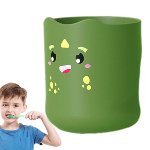 Vaso para Cepillo de Dientes para niños con asa - Vasos para Enjuague bucal para niños, Vaso de Agua de Dibujos Animados de 300 ml | Taza para Enjuague bucal, Taza de baño Adorable,