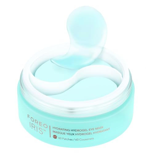 FOREO IRIS Parches Ojos com Colageno - Contorno de Ojos Antiojeras - Vitamina B, Vitamina C y Vitamina E - Retinol - Antiojeras Mujer - Hidratante - Vegano - 60 Parches Ojos Bolsas y Ojeras