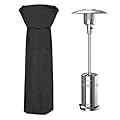 Medibot Patio Heater Covers with Zipper, Outdoor Waterproof Full Heater Cover Heavy Duty, Wind, Sunlight, Rain and Snow-Resistant for Any Season, Black(89'' Height x 35" Dome x 19" Base)