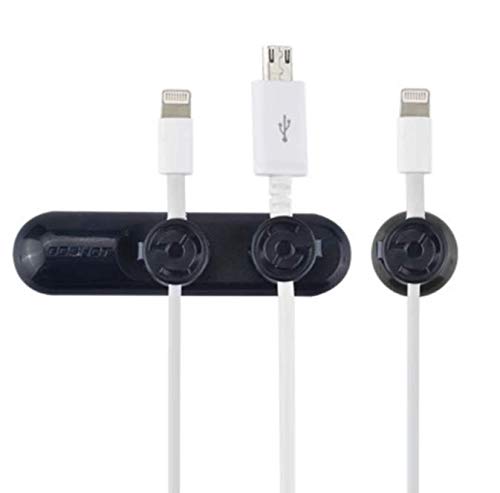 Magnetic Cable Holder Organizer Clip 3 Clips 2 Bases