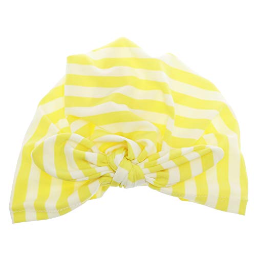 OWSOO Gorro listrado para bebê menina com gorro primavera outono turbante recém-nascido chapéus infa