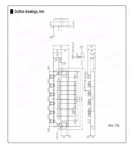 Module d'alimentation 7MBP100TEA060-50 haute précision de puissance