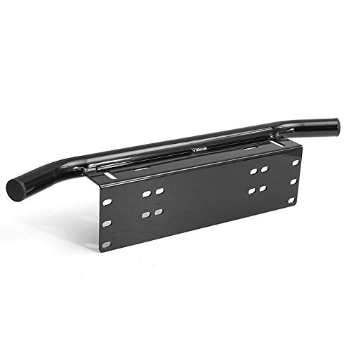 RIGIDON 23 pouces Support de plaque d'immatriculation voiture, Noir Aluminium Support de barre d'éclairage led, feux de travaille support de Fixation de Plaque D'immatriculation pour Offroad SUV 4x4