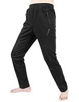 INBIKE Fahrradhose Radhose Laufhose Trkkinghose MTB Hose Herren Lang Winter Winddicht Warm Elastisch Atmungsaktiv für Fahrradhahren MTB Laufen Trekking Schwarz L
