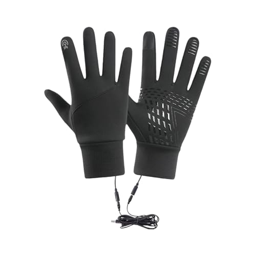 jamgeery Guantes Calefactables, Guantes Térmicos De Invierno Recargables por USB, Mitones Impermeables para Adultos y Mayores en Conducción Ciclismo Senderismo Camping Mensajería