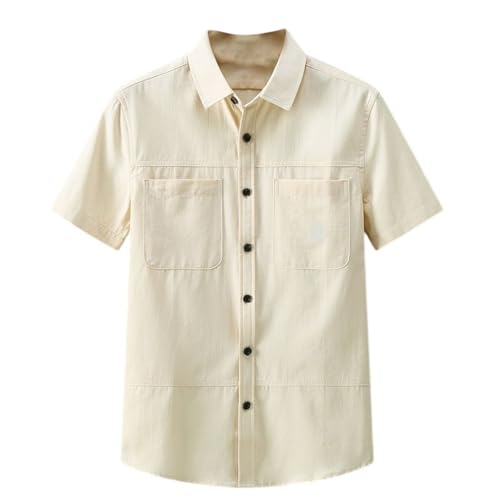 Chemise de travail haut de gamme homme coton épais finitions vintage américain
