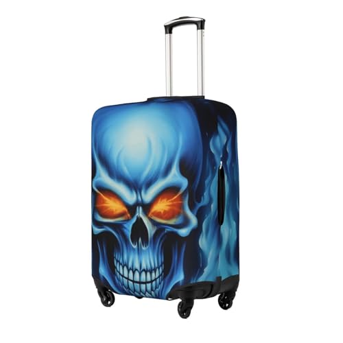 Horror Ghost Skull Print Luggage Suitcase Covers Elastic Washable Luggage Protector Luggage Covers For Suitcase2
