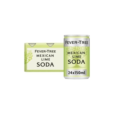 FEVER-TREE Mexican Lime Soda 6x150ml (Pack of 4, Total 24 Cans) Cover