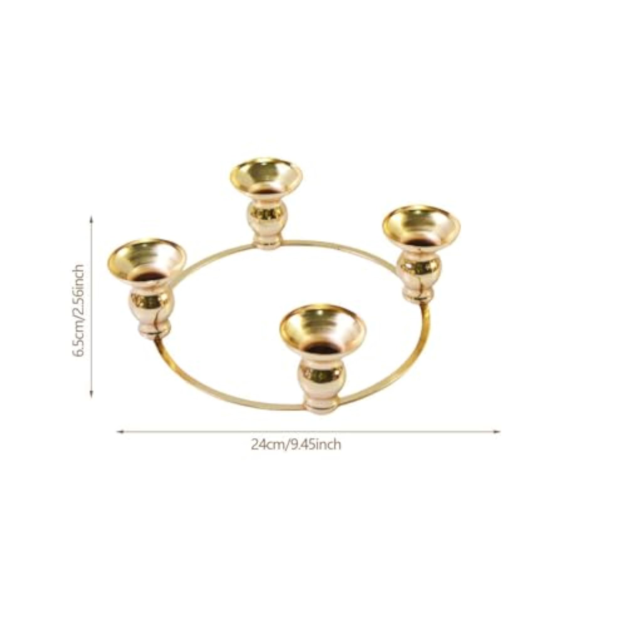 Iron Round Candle Holder for Dining Room Decor