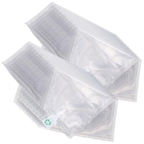 iplusmile Lot de 50 Coussins de Voyage Gonflables Anti-collision en Pa et Pe pour Emballage sous Vide, Paquet de Rangement Pratique pour Transport et Voyage