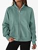 Trendy Queen Womens Sweatshirts Zip Up Hoodies Cro... #1