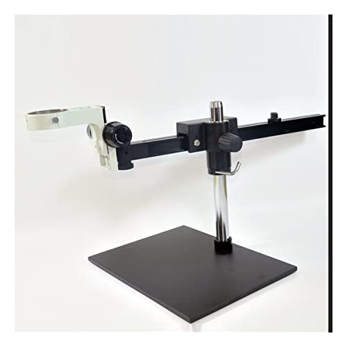 顕微鏡キット 顕微鏡ブームスタンド ソリッドアルミニウム シングルアームブームスタンド STL4+A3 顕微鏡レンズアダプター(STL3 A3)