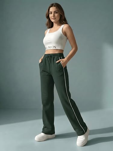 Image of BLINKIN Women's Ankle Length Relaxed Fit All Weather Soft Fabric Jogger | Track Pant for Woman (TRACK-339)