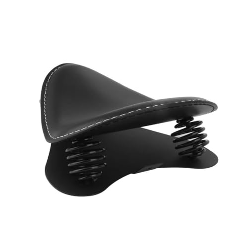 Coussin de selle solo universel pour moto retro custom et bobber cuir marron
