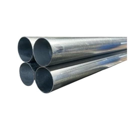 1-3/8" x 8' Galvanized Pipe/Tubing for Chain Link Fence, Gates, Posts - 4 pieces