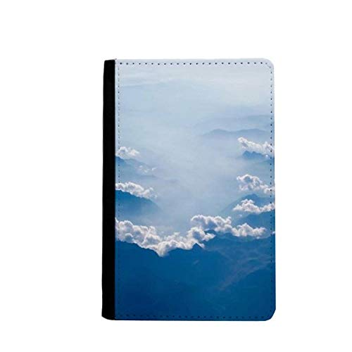 Porte-passeport bleu blanc ciel Clouds étui de protection voyage
