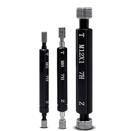 1PC Calibrador de Rosca Fina de Acero Mer-cury Gage 7H M1 M2 M3 M4 M5 M6 M8 M10 M12 M14 M16 M20 M22 M24-M60 (M6X1 7H) miniatura 1