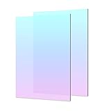 2 Pack Iridescent Acrylic Sheet 11.8x15.75' Colored Acrylic Sheets for Laser Cutting,Art Projects,Sign,Painting(300x400x2.8MM)