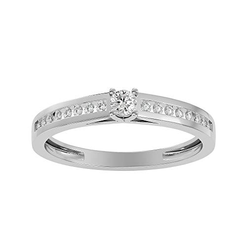 Bague pour femme en or 585 et brillants naturels pour vos soirées