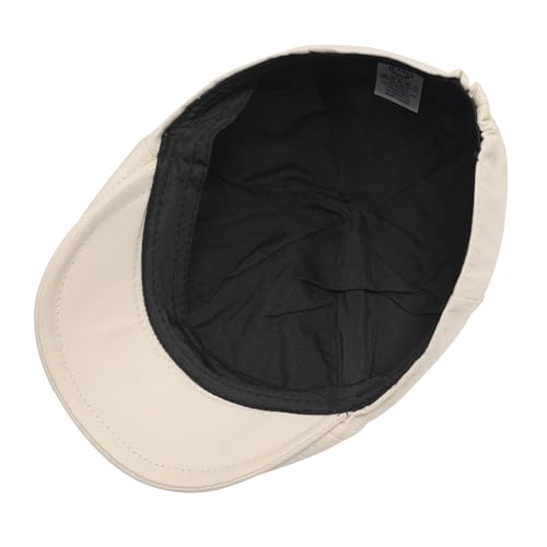 Image of ZLYC Men Cotton Flat Cap Summer Scally Ivy Gatsby Newsboy Beret Driver Cabbie Hunting Hat