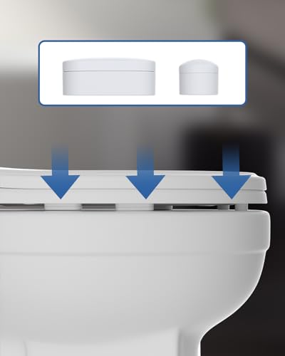 Hibbent 10 PCS Toilet Seat Bumpers, Strong Adhesive, Toilet Spacers Bidet - image 5
