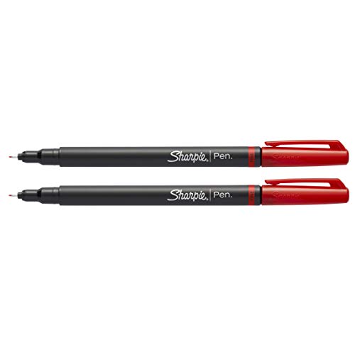 Sharpie Felt Tip Pens, Fine Point (0.4Mm), Red, 12 Count #TOP3