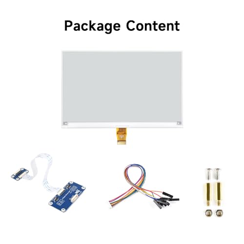 Image of waveshare 7.5inch E-Ink Display HAT for Raspberry Pi 640x384 Black White Two-Color Display Screen SPI No Backlight Ultra Low Consumption