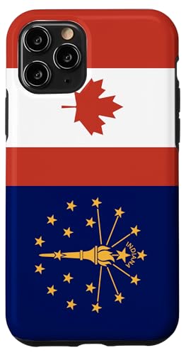 �C���f�B�A�i�ƃJ�i�_�F���[�c�Ō��΂�� �X�}�z�P�[�X iPhone 11 Pro �p