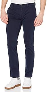 BOSS Mens Schino-Slim D Slim-fit Chinos in Brushed Stretch Cotton Blue