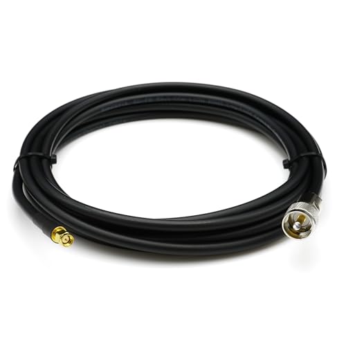 Rallonge HAM cable antenne CB 20m SMA mâle vers PL259 UHF résistant intempéries - 3