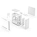 Fractal Design Epoch White - Tempered Glass Clear Tint - High Airflow PC Gaming Case - Mesh Front Panel - Three Momentum 12 Fans Included - Spacious Interior - ATX/mATX/ITX Support