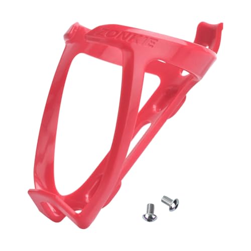 Portabidón de Bicicleta, Jaulas de Botellas de Bicicleta, Soporte de plástico para Botellas de Bicicleta, Carreteras, Bicicletas de montaña (Rosa)