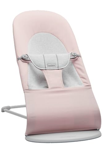 BabyBjörn Transat Balance Soft, Tissé/Jersey, Rose Clair/Gris