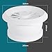 Chimney Tool Ventilation Outlet Cap ABS Adjustable Air Vent White Round Soffit Exhaust Vent for Inline Duct Fan Outlet Vent