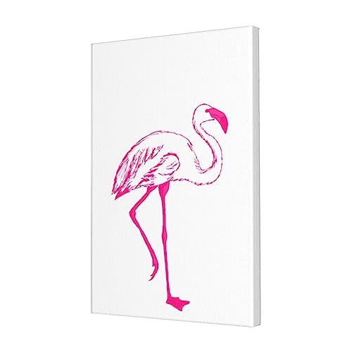 Toile murale moderne de flamant rose creux pour sublimer votre salon moderne