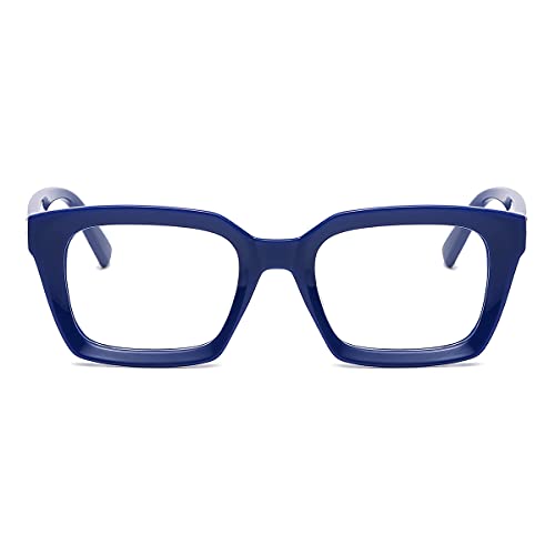 Image of JOVAKIT Non Prescription Glasses for Women Men Fashion Square Frame Eyeglasses