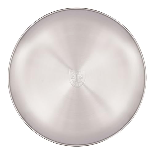 EurHomePlus Set di 8 teglie per pizza, in acciaio