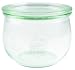 Produktbild Weck Tulpenglas 500 ml (Hochwertiges Einweck, Einmach Glas mit Glasdeckel; zum Einkochen; Hitzebeständig; Mikrowellengeeignet; Backofengeeignet; Rundrandglas) 74, 6 Stück
