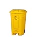 CSQ- Poubelle Multifonctionnelle, Poubelle Industrielle à Roues De Compost De Déchets Pour Le Bac De Recyclage Extérieur De Déchets De Rue Communautaire D'usine(Size:70L,Color:Jaune)