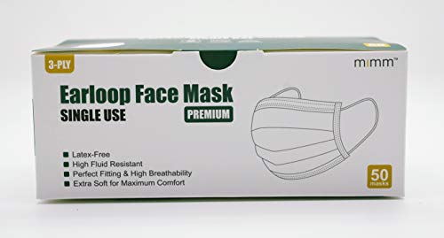 Vanecia Disposable 3-PLY Protective Earloop Face Masks (50 pcs)