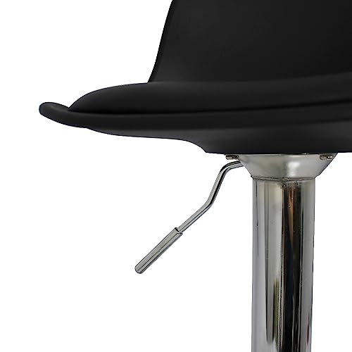 Evolux Banquetas de Cozinha, e Bancada Giratória Alta com Regulagem de Altura, Amortecimento a gás,