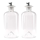 Lifestyle Lover Sucrier en verre 350 ml, doseur en acier inoxydable, idéal pour le sucre blanc/marron, cacao (Lot de 2)