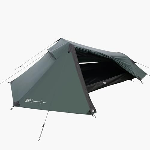 Highlander Blackthorn 1 Person Tent – Lightweight & Waterproof. 4 Season Tent for 1 Person. Quick And Easy Pitch Ultra Low-Profile for Hiking, Fishing, Cyclists & Backpacking